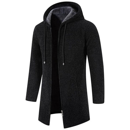 Jesper™ | Middellang fleece vest met capuchon